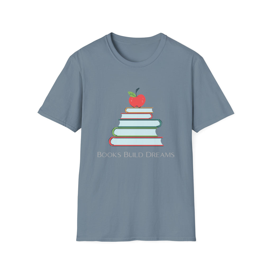 Teacher Apple & Books T-Shirt — Back to School Teacher Gift