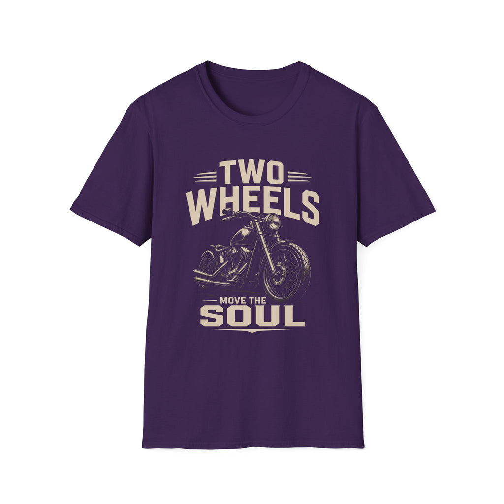 Two Wheels Move the Soul Motorcycle T-Shirt – Vintage Motorcycle Freedom Rider Design