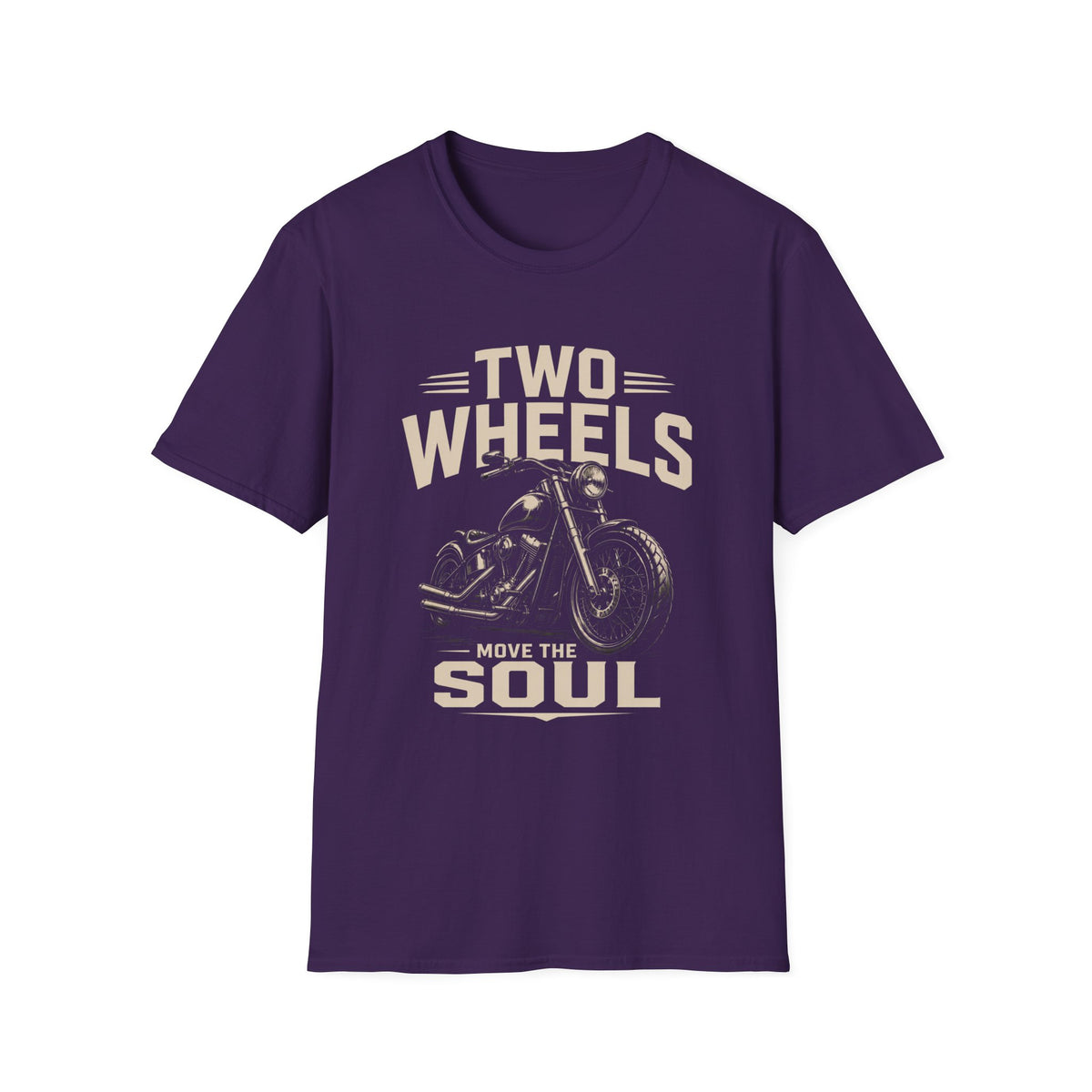 Two Wheels Move the Soul Motorcycle T-Shirt – Vintage Motorcycle Freedom Rider Design