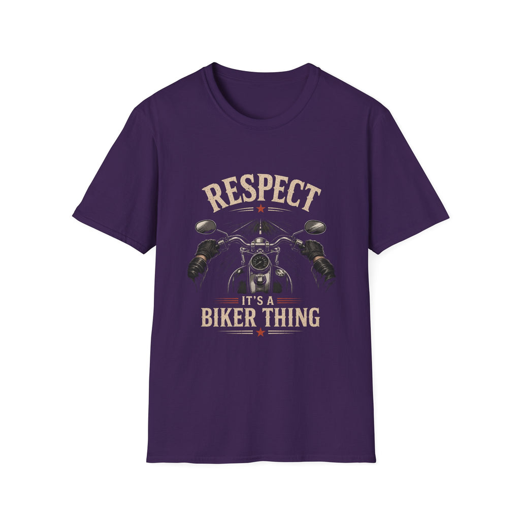 Respect It's A Biker Thing – First Person Motorcycle Rider Vintage Design