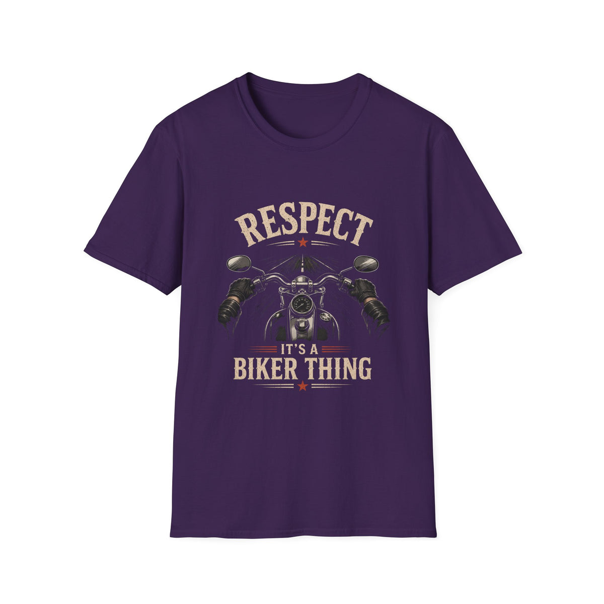 Respect It's A Biker Thing – First Person Motorcycle Rider Vintage Design