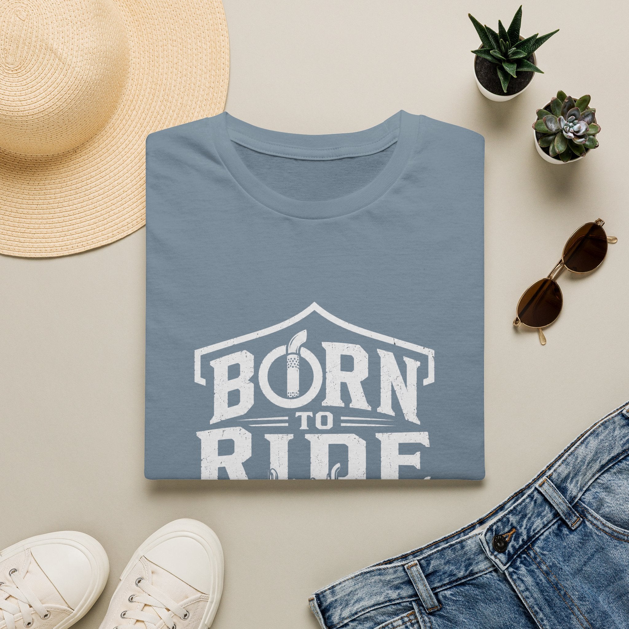 Born to Ride Trucker T-Shirt — Vintage Semi Truck Graphic Tee