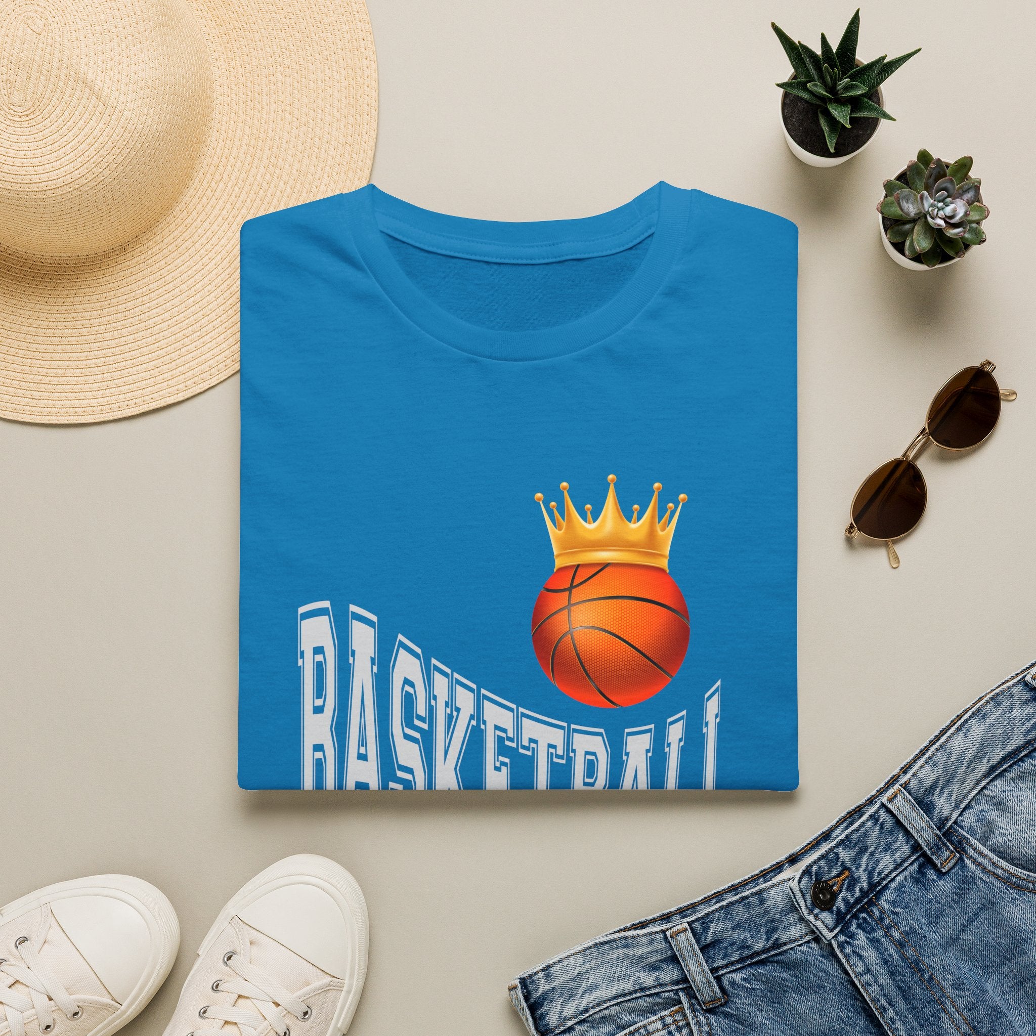 Basketball King T-Shirt – Crowned Basketball Graphic Tee