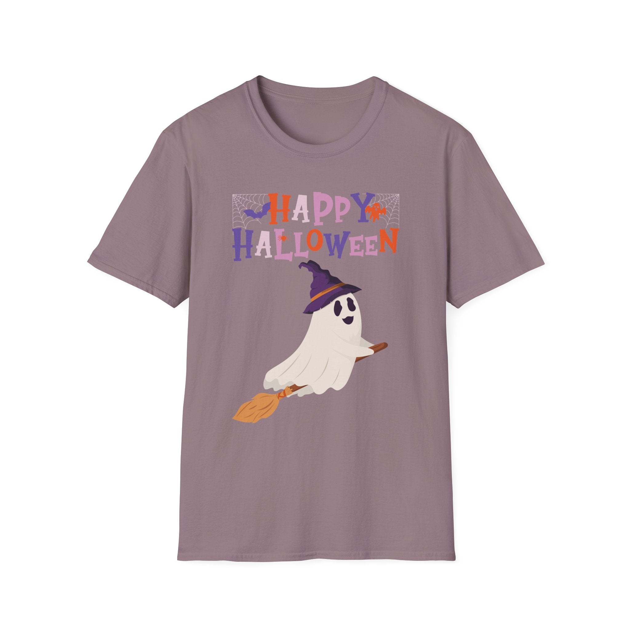 Happy Halloween Ghost T-Shirt — Cute Spooky Costume Tee | Funny Spooky Ghost Halloween Tee for Women Kids & Family