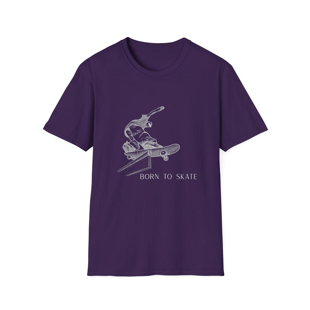 Skateboarder Graphic T-Shirt — "Born to Skate" Retro Skate Tee