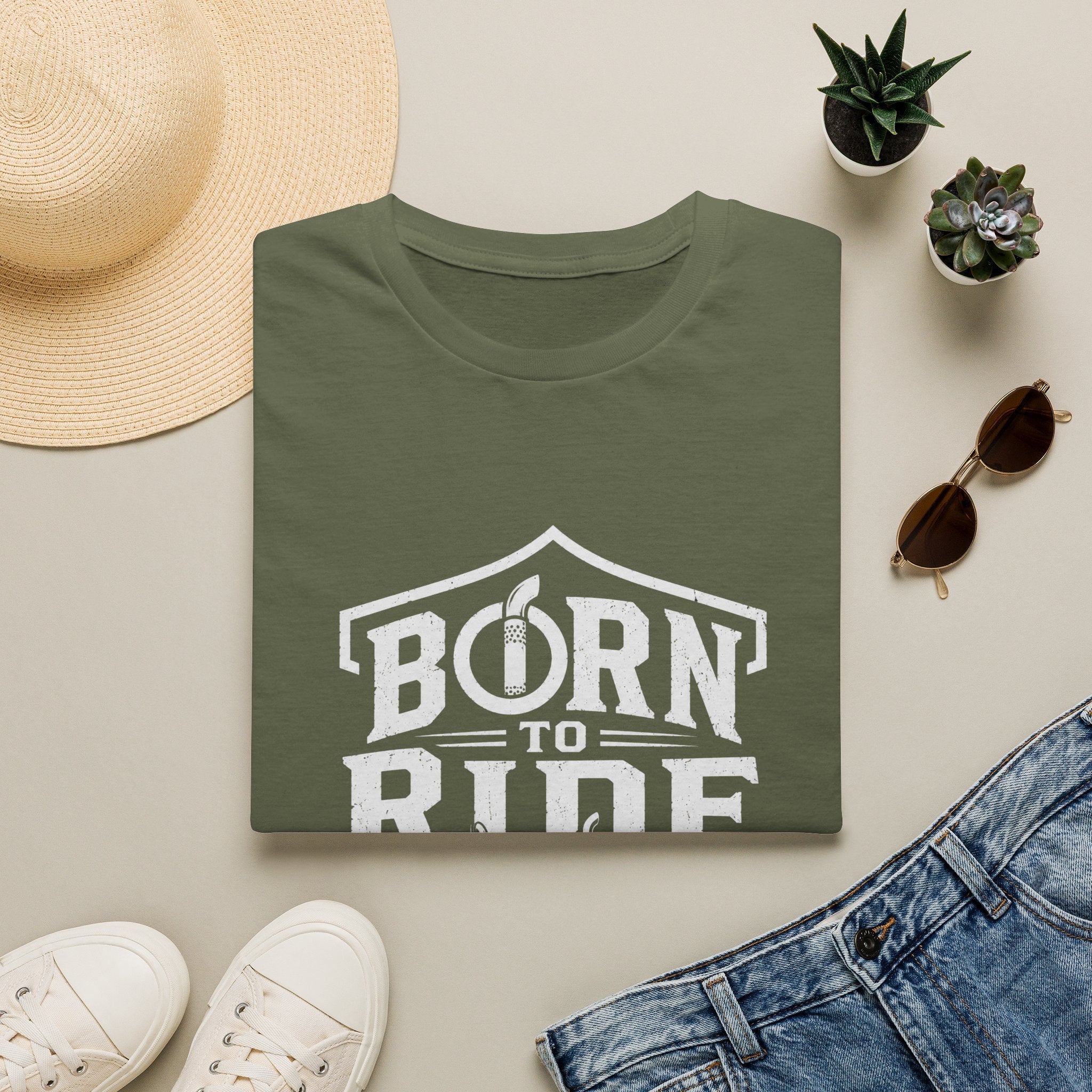 Born to Ride Trucker Graphic Tee — Born to Ride Semi Truck Shirt