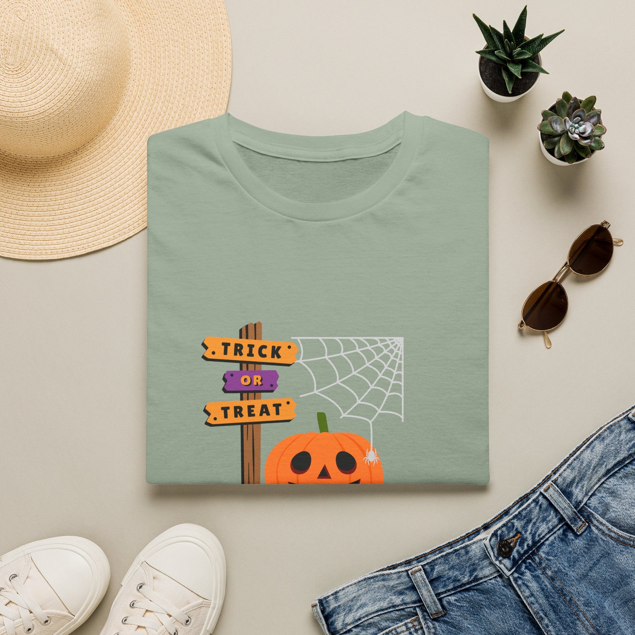 Halloween Pumpkin Tee — "Trick or Treat" Jack-O'-Lantern T-Shirt