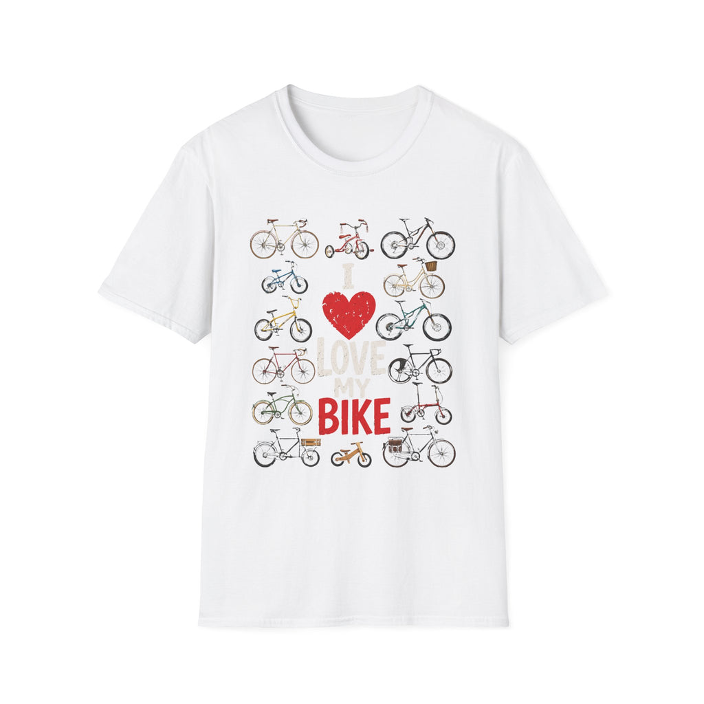 I Love My Bike Vintage Bicycle Lover Cycling Design  — Cute Bicycle Lover Graphic Tee