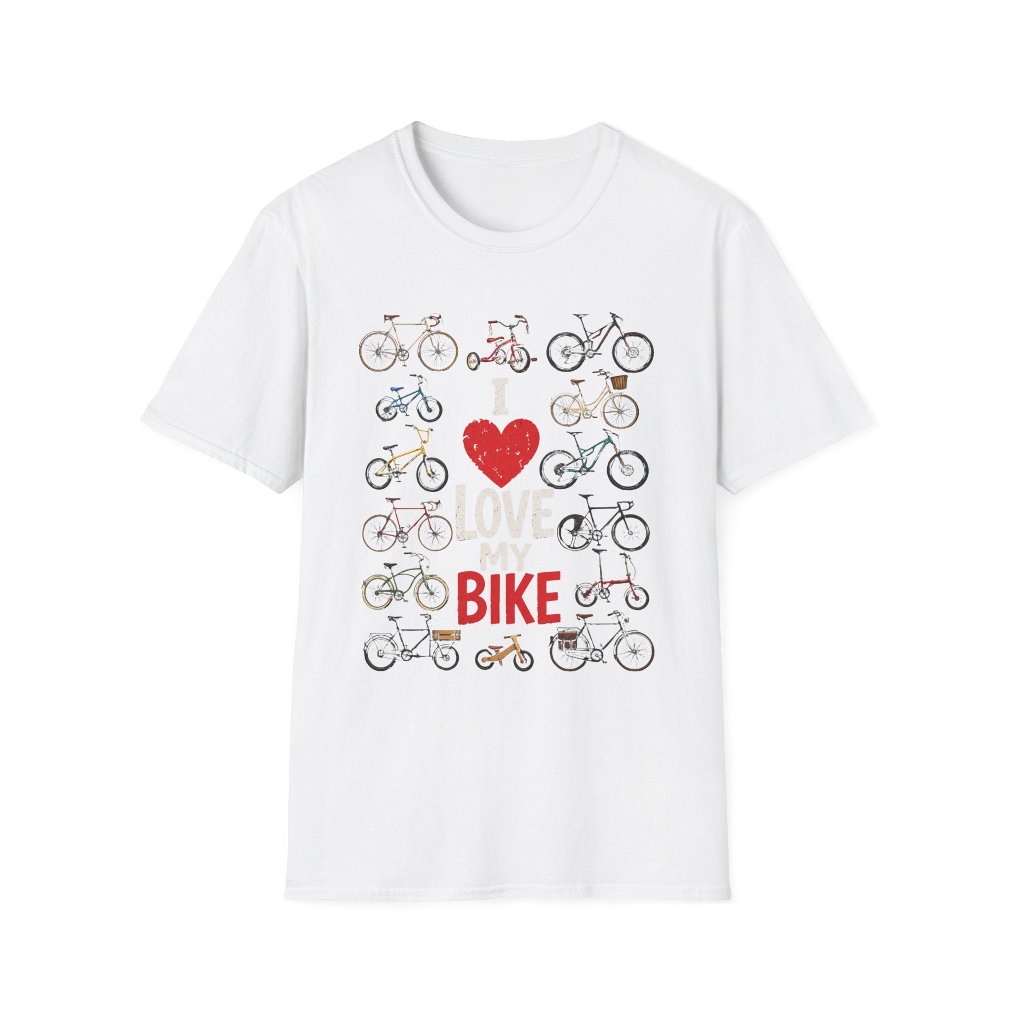 I Love My Bike Vintage Bicycle Lover Cycling Design  — Cute Bicycle Lover Graphic Tee